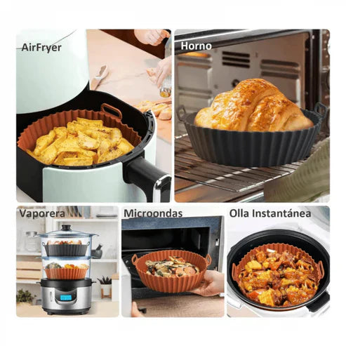 🍟Promoción: Kit Air Fryer (6 moldes) + Brinde Exclusivo 🎁